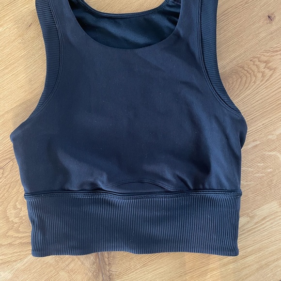 Lululemon Wunder Train Rubbed Crop Tank - Picture 1 of 5